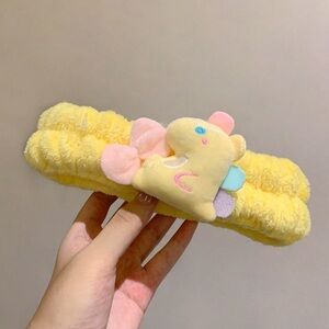 Yellow Plush Dinosaur Headband